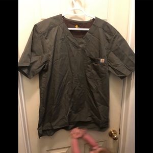 Carhartt men’s army green scrub top medium